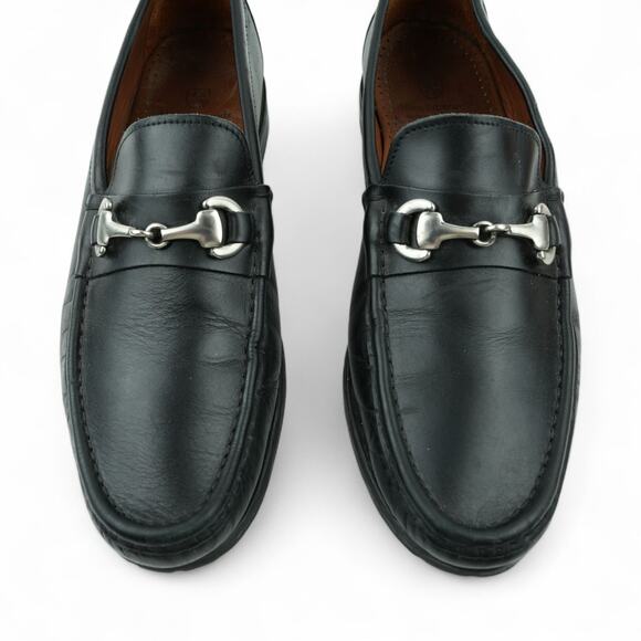 Allen Edmonds Arezzo Italian Dress Loafer Mens 9.5D Black‎ Leather Slip On main image 12